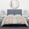 Designart 'Grunge Line' Mid-Century Modern Bedding Set - Duvet Cover & Shams